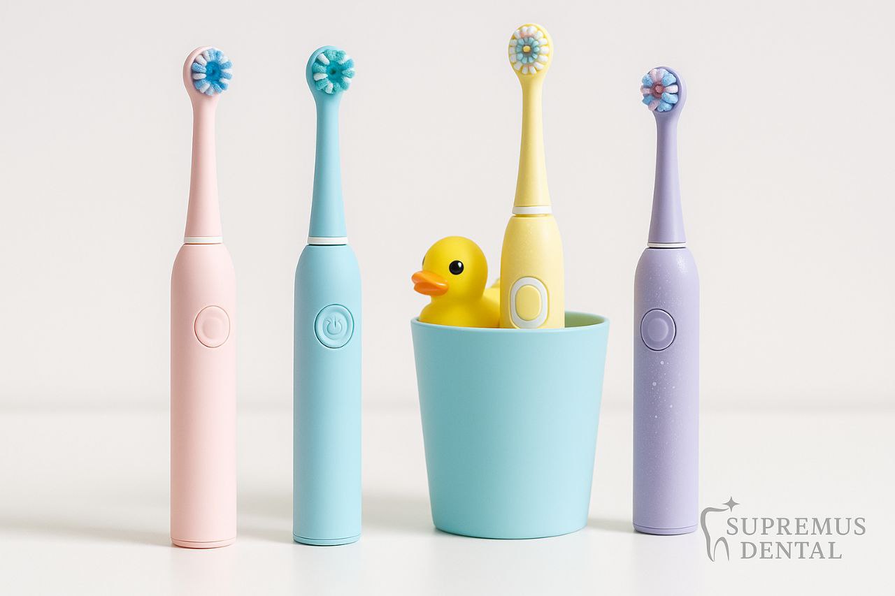 Cepillos eléctricos infantiles coloridos