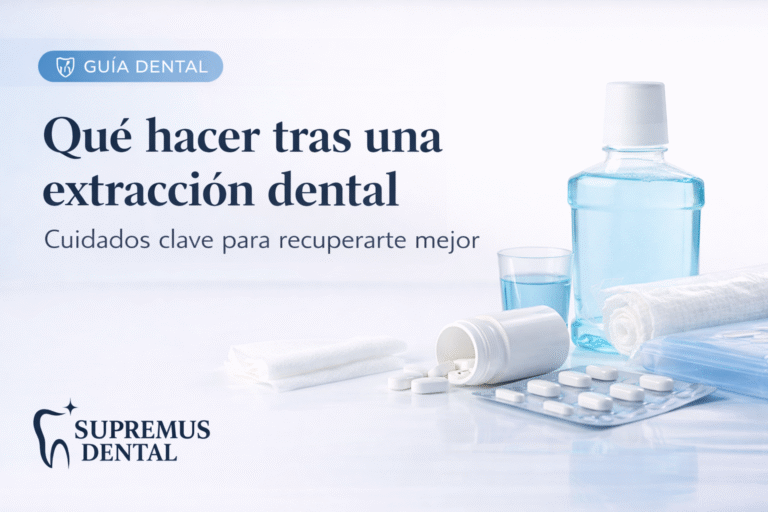 Qué hacer tras una extracción dental