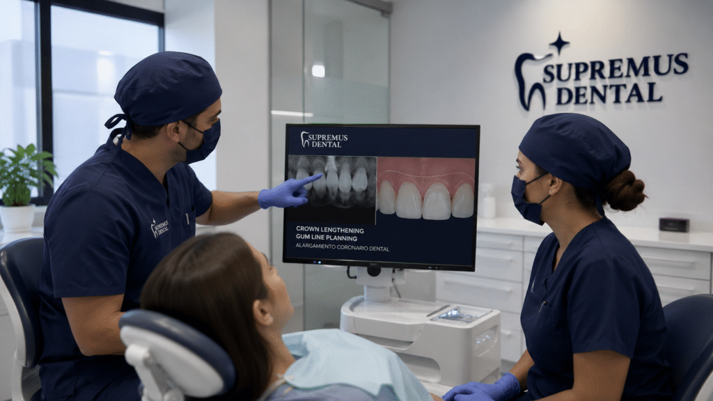 Alargamiento coronario dental: cuándo se valora, cómo se realiza y qué debes preguntar