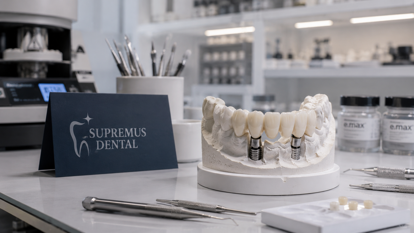 Puente sobre implantes