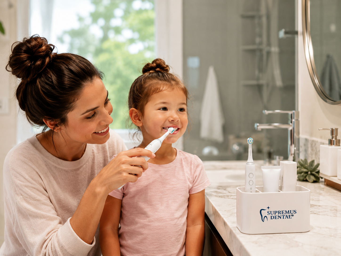 Cepillo de Dientes Eléctrico Sónico con Irrigador